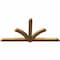 Ekena Millwork Redmond Rough Sawn Timber Gable Bracket, Western Red Cedar, 108"W x 54"H x 4"D x 6"F, 12/12 Pitch GBW108X54X0406RED00RWR - alternate 2